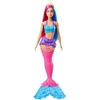 Barbie Dreamtopia Muñeca Sirena- pelo rosa y azul (Mattel GJK08)